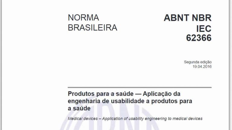 Norma TécnicaCódigo ABNT NBR IEC 62366 2016