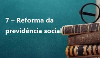 Reforma da previdência social