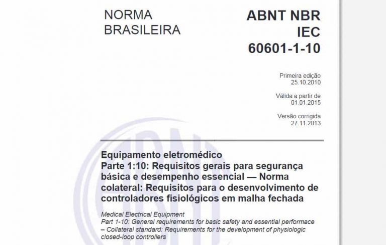 【norma Técnica】código Abnt Nbr Iec 60601 1 10 9418