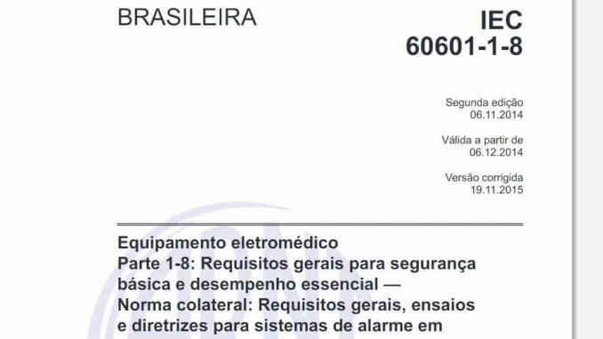 【Norma Técnica】Código – ABNT NBR IEC 60601-1-8:2014