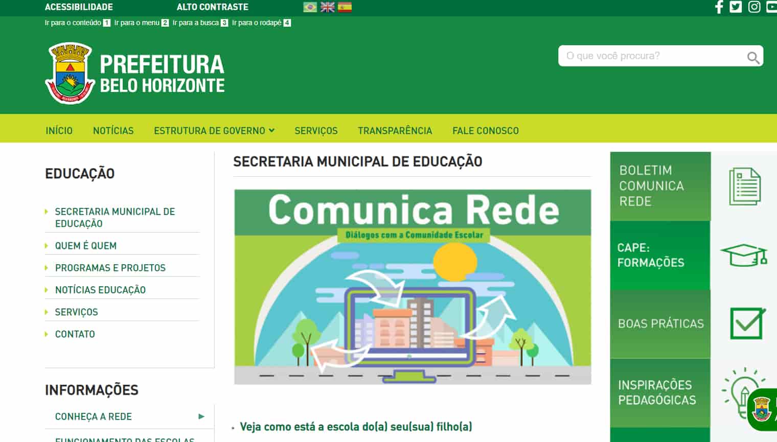 Matrícula Belo Horizonte 2023 - Creche, Pré-escola, EF, EJA Inscrição