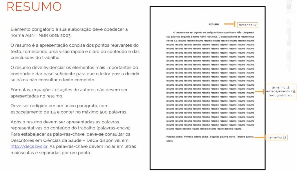 Abstract Formata O Abnt Passo A Passo E Mais