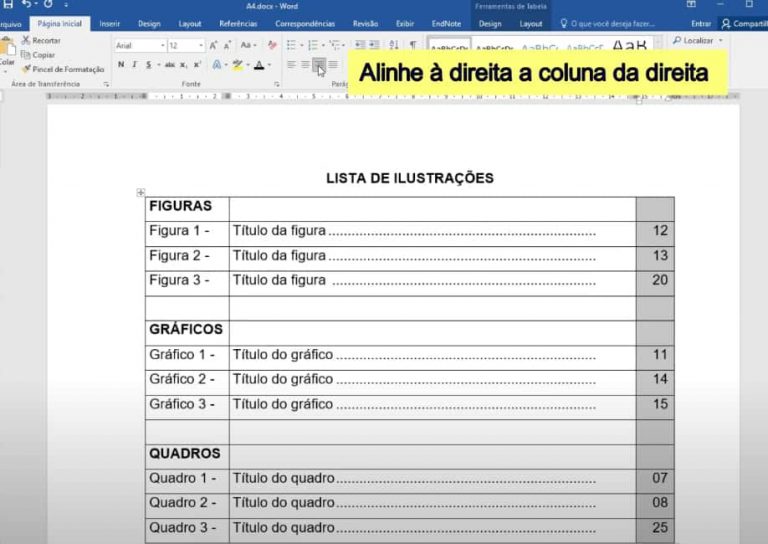 Lista De Ilustrações Conforme A Abnt Como Fazer 8457