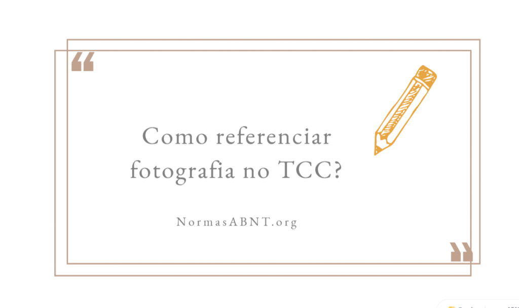 Como Referenciar Fotografia No Tcc 8329