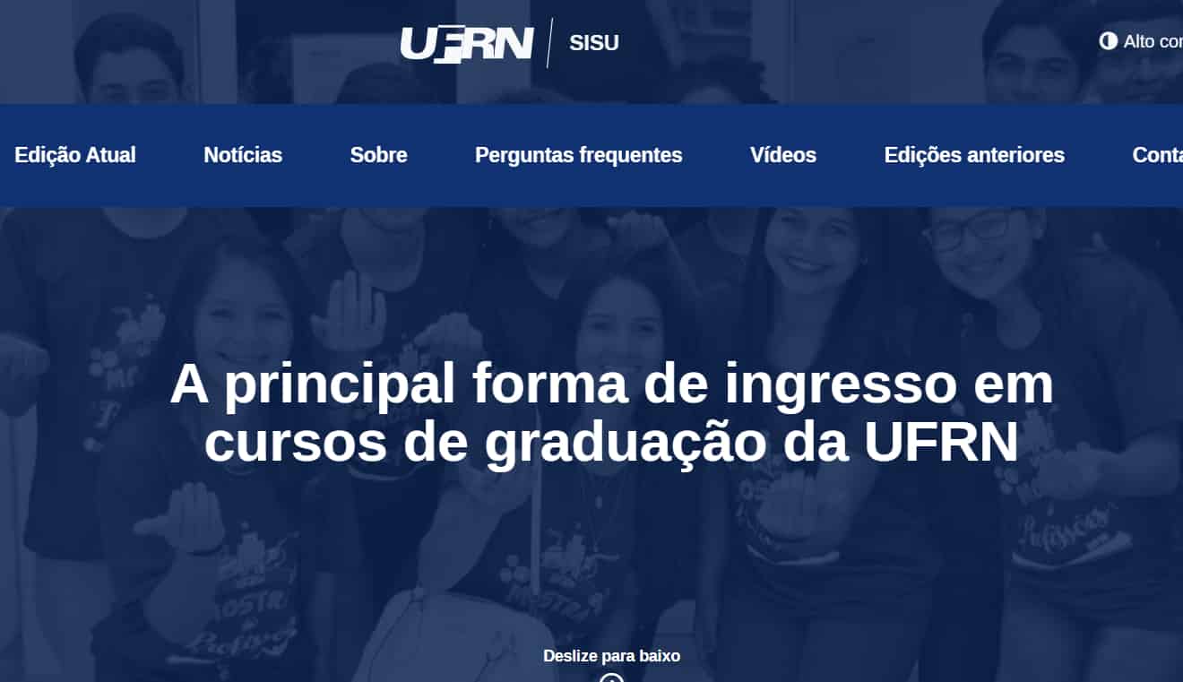 SISU UFRN (Universidade Federal Do Rio Grande Do Norte)
