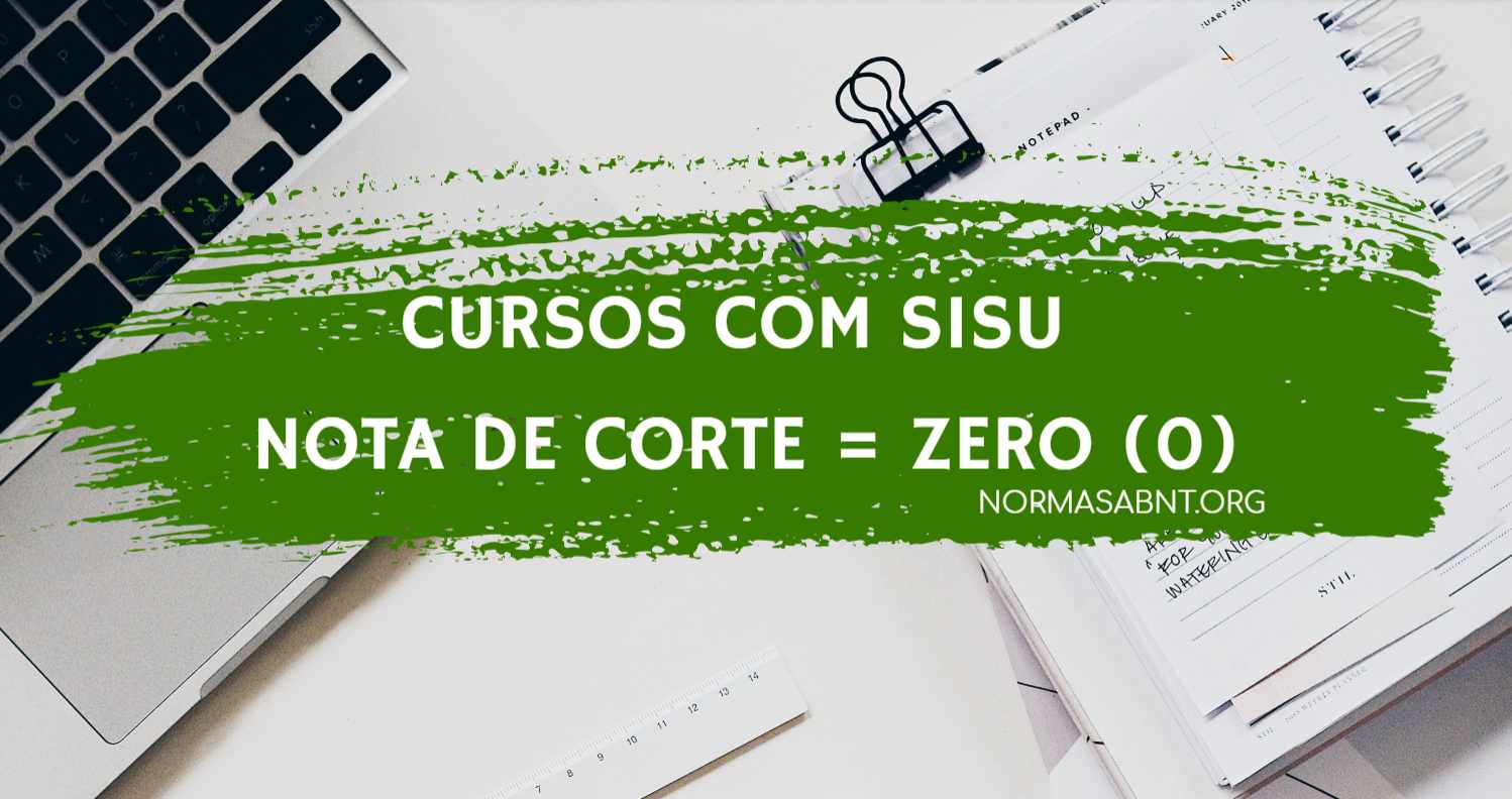 Notas de corte SiSU 2023 no IFBA