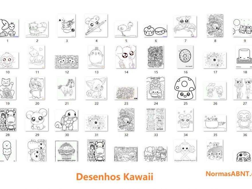 Fofos kawaii desenhos