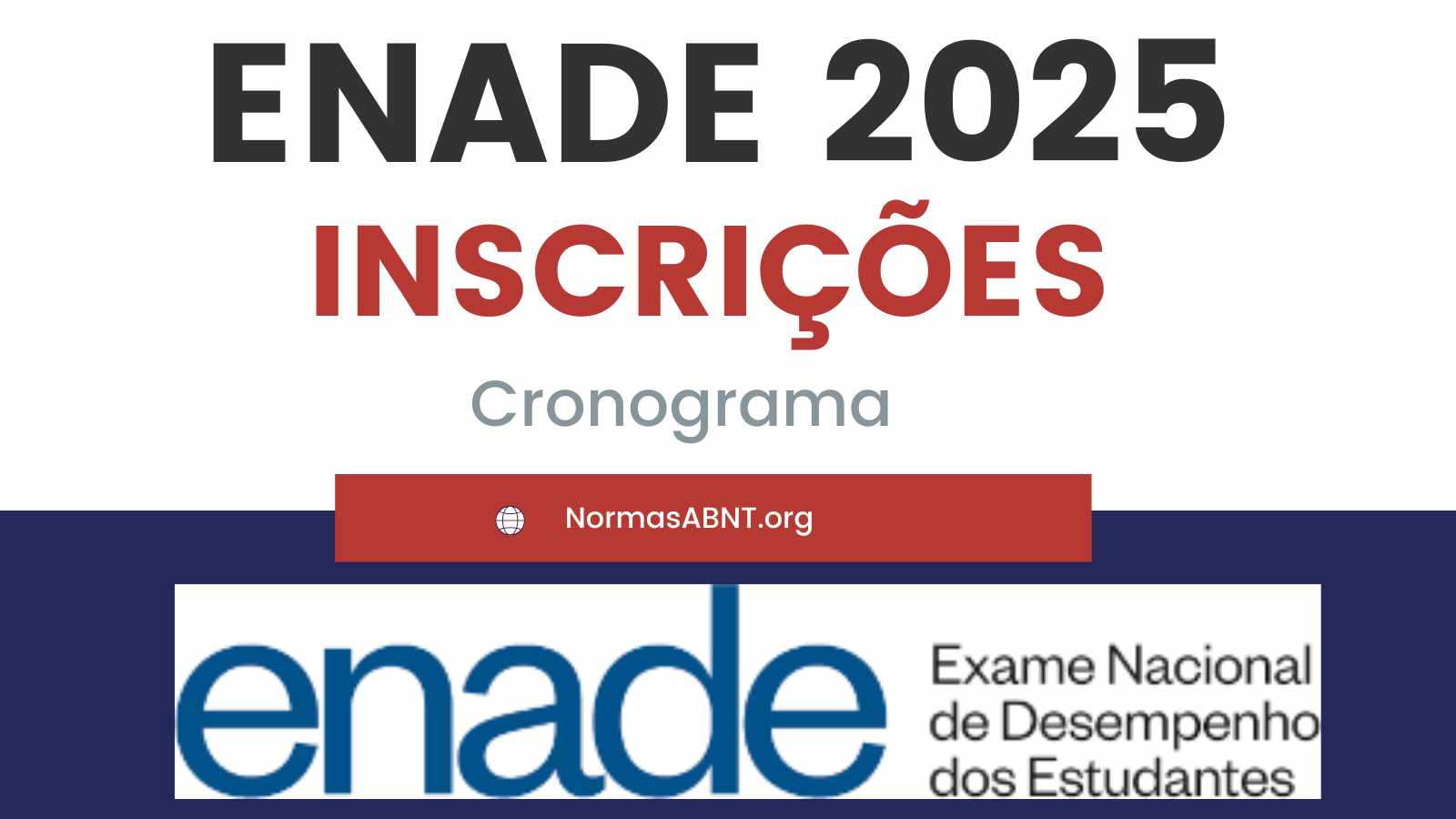 Enade 2025 – acessar o sistema e fazer sua inscrição