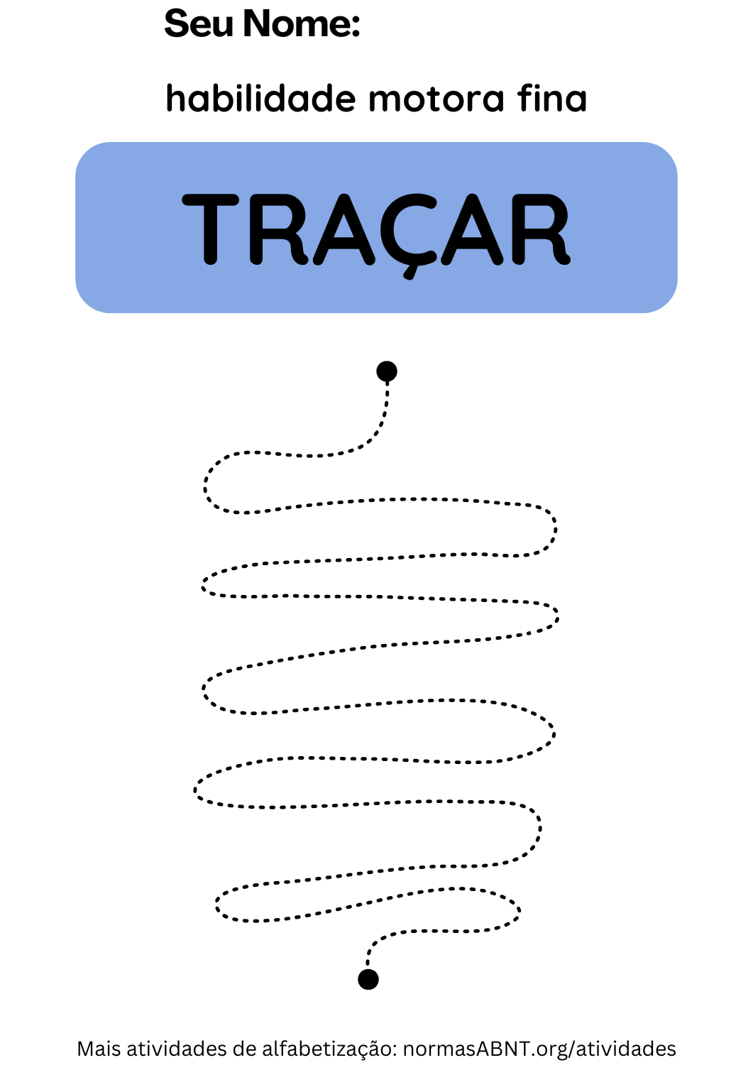 Atividade de traçado - seguir linhas pontilhadas - página 16