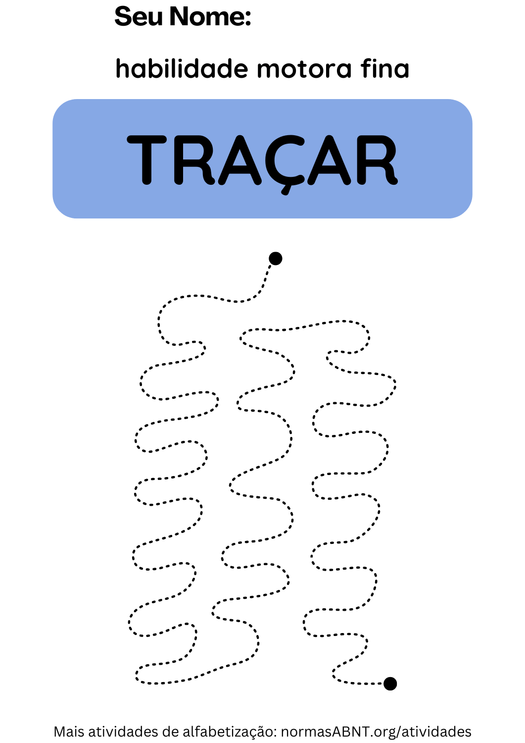 Atividade de traçado - seguir linhas pontilhadas - página 2