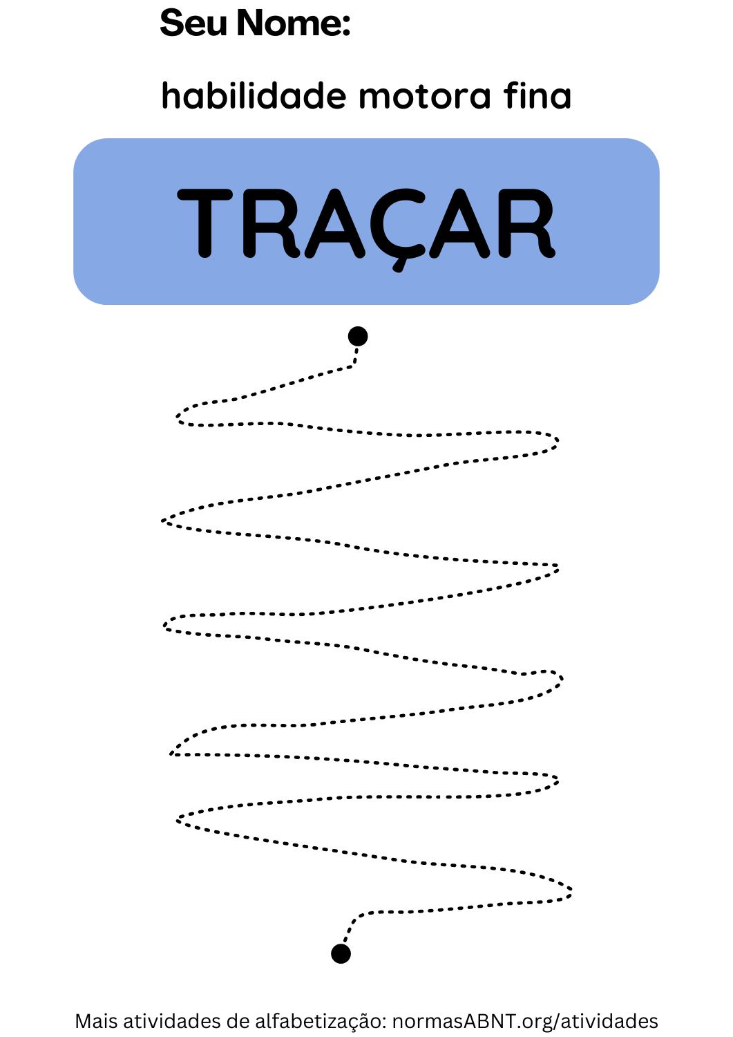 Atividade de traçado - seguir linhas pontilhadas - página 4