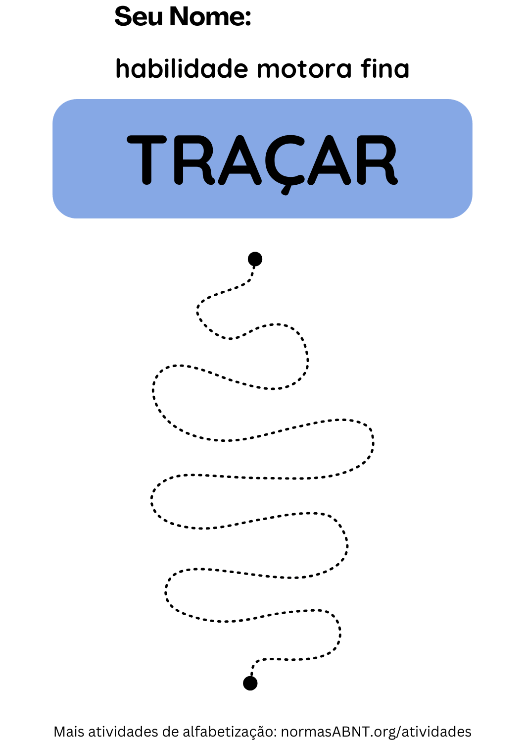 Atividade de traçado - seguir linhas pontilhadas - página 8