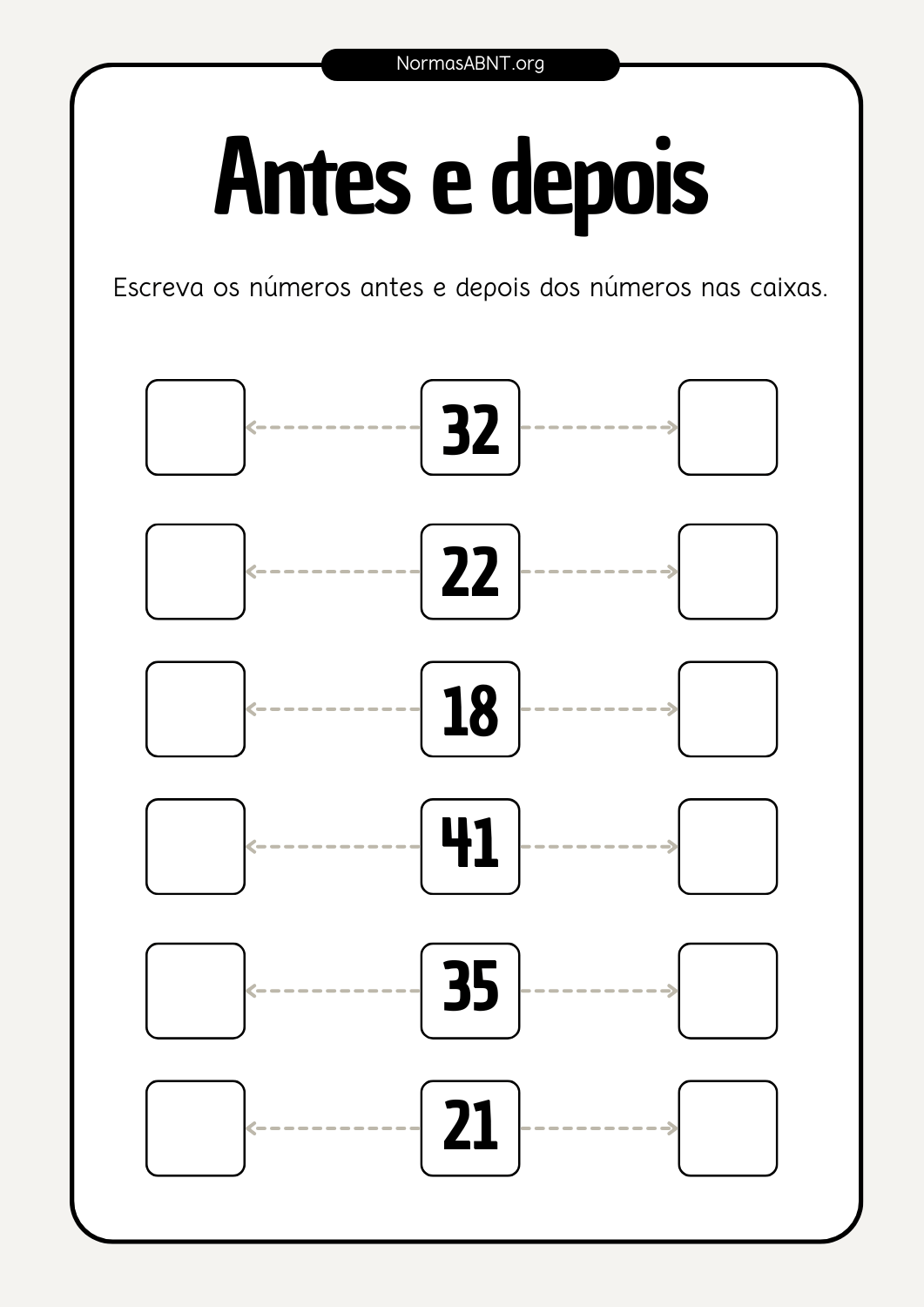 Atividades de matemática para 1º ano EF: antes e depois