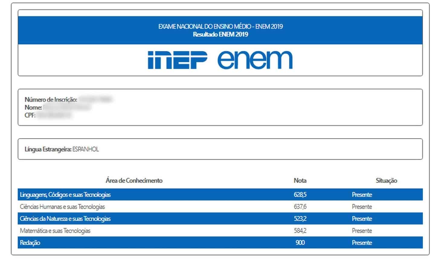 Resultados Enem 2026 – consulta e como usar a sua nota