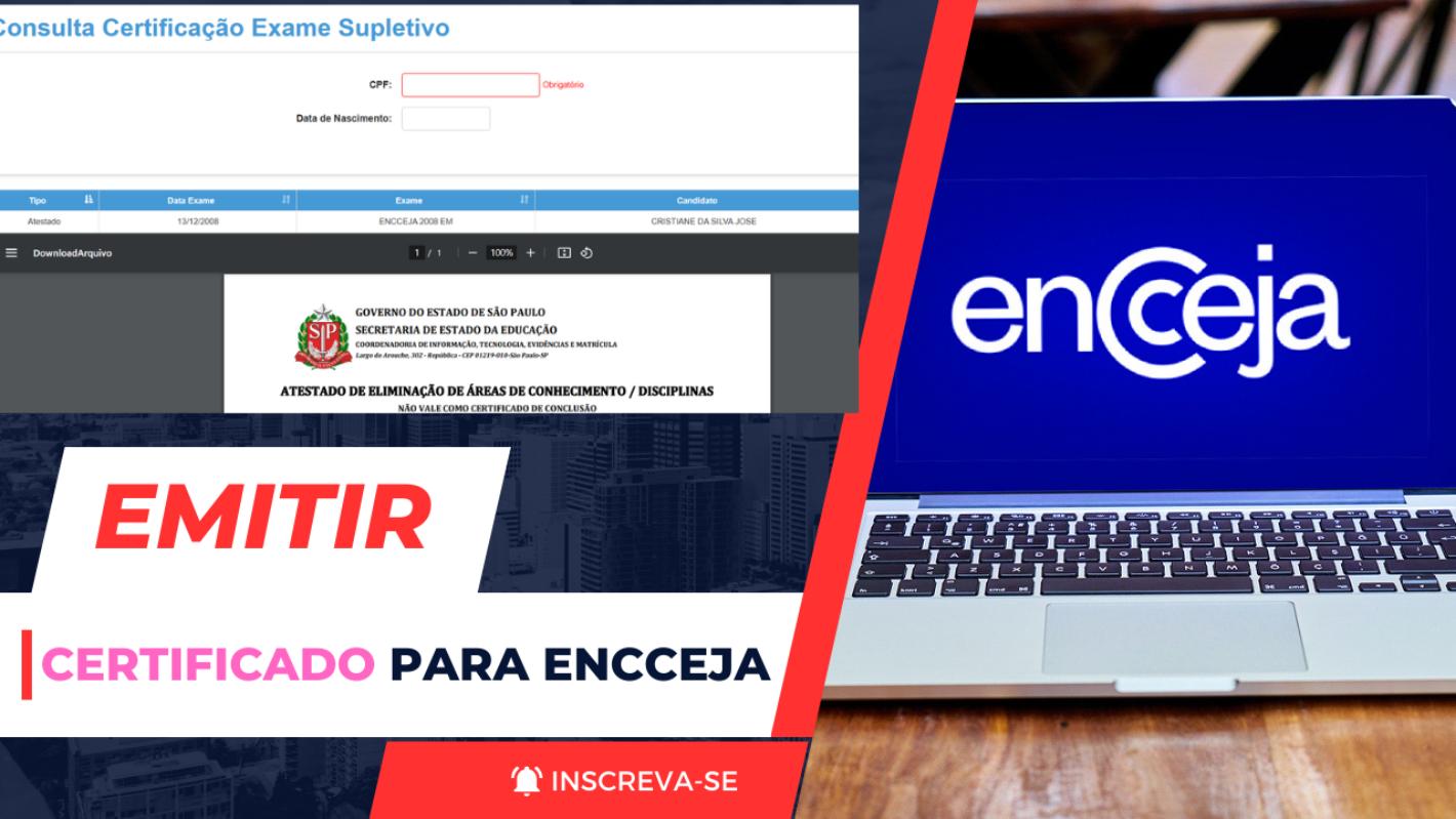 59 instituições certificadoras do Encceja