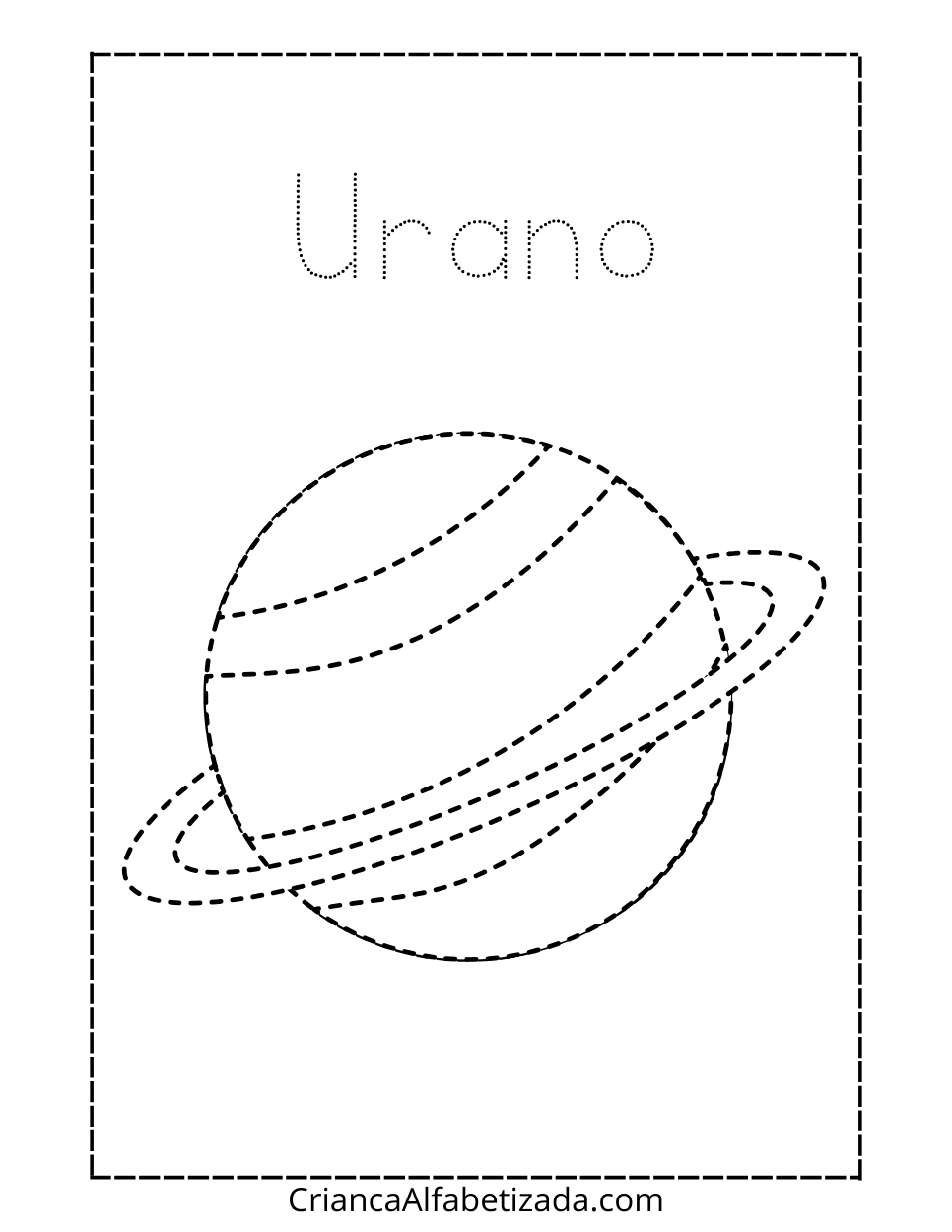 desenho para colorir - urano