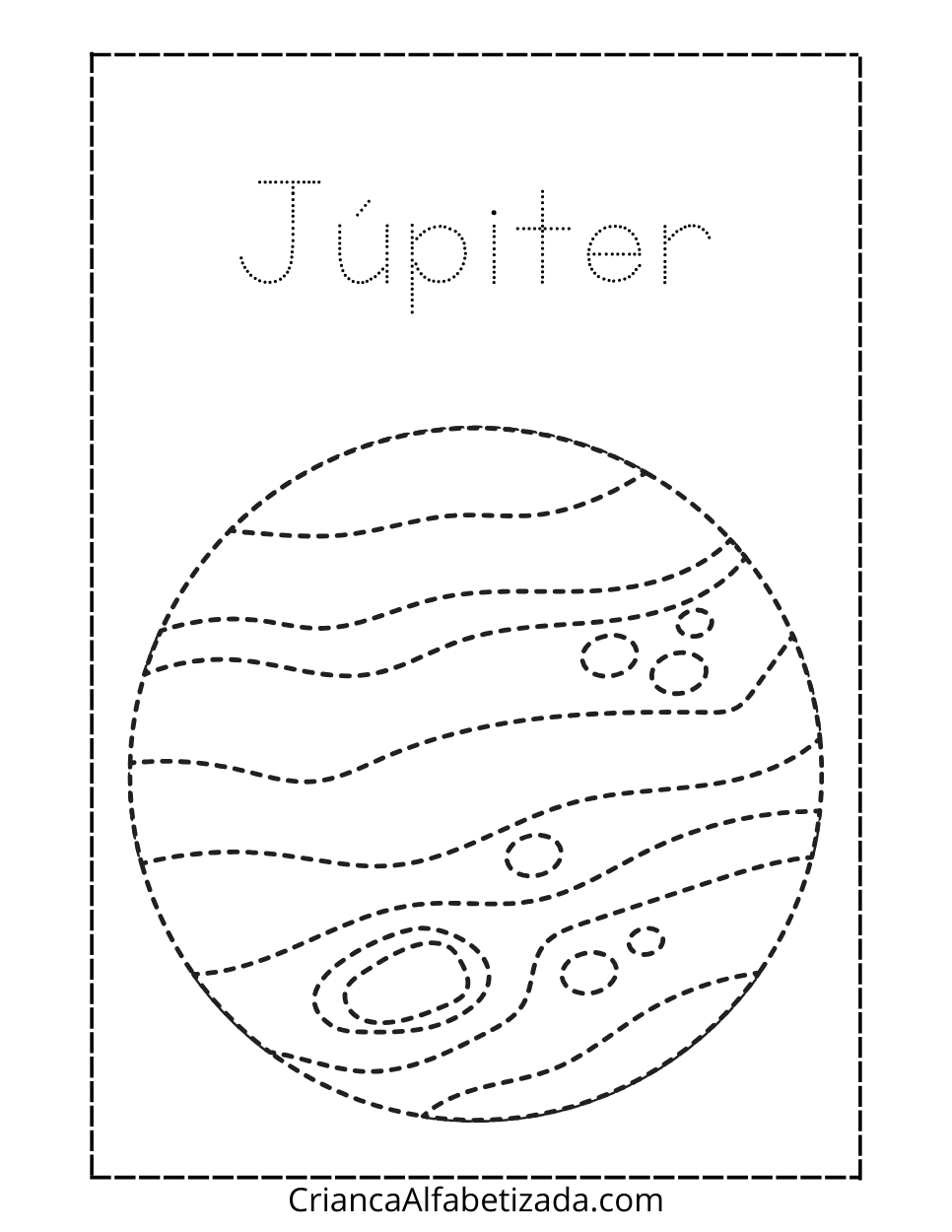 desenho para colorir - Júpiter