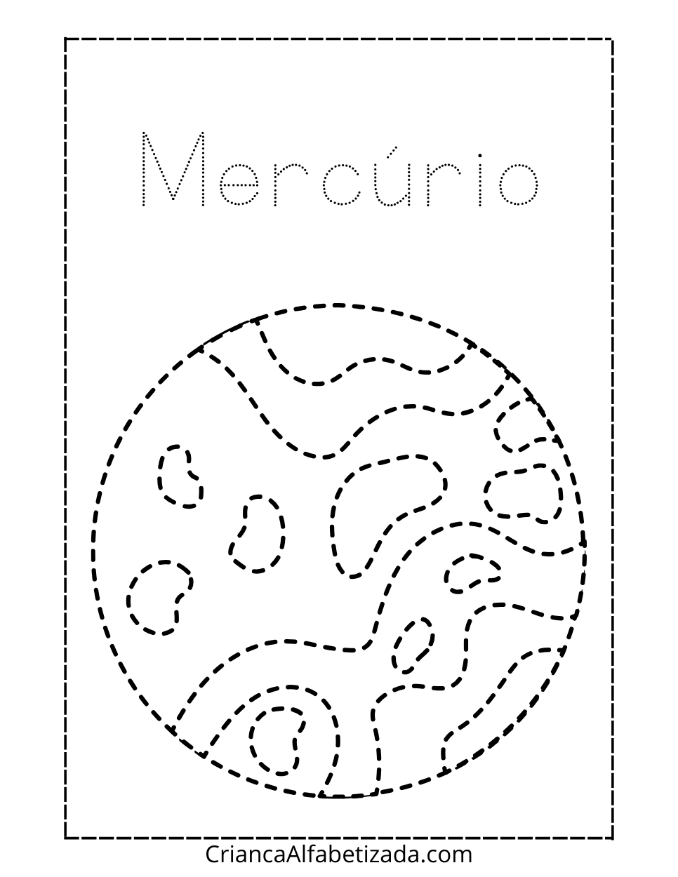 desenho para colorir - Mercúrio