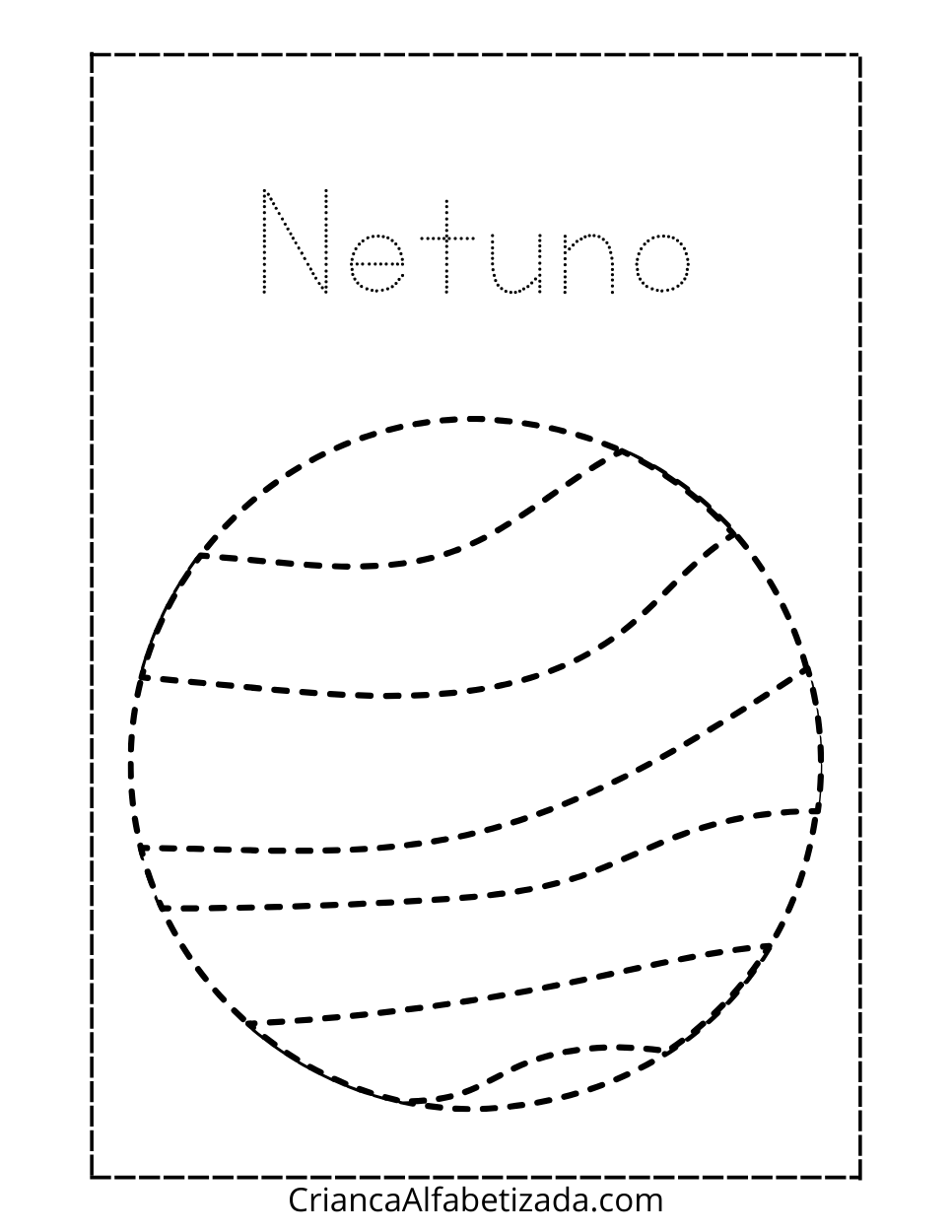 desenho para colorir - Netuno